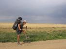 Kyle Pickering and Bobby McDowell walking across Canada